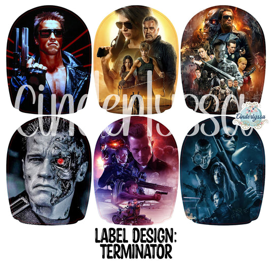 Label Design: Terminator Cardstock Silicone Mold, Aroma Bead Molds, Car Freshies, Premium Cardstock Images