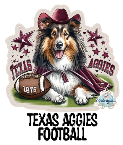 Texas Aggies Football Cardstock Silicone Mold, Aroma Bead Molds, Premium Cardstock Images