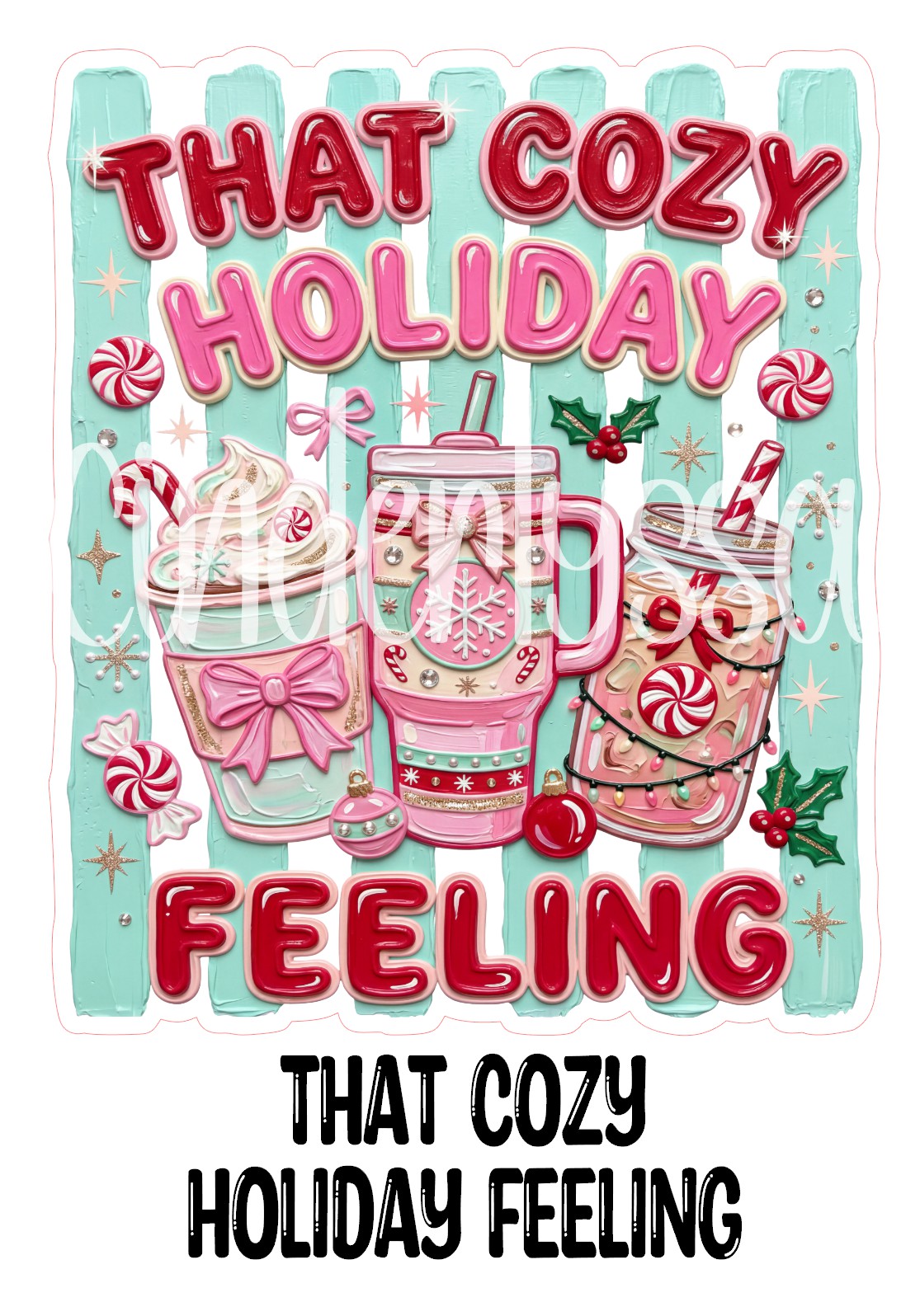 That Cozy Holiday Feeling Cardstock Silicone Mold, Aroma Bead Molds, Premium Cardstock Images