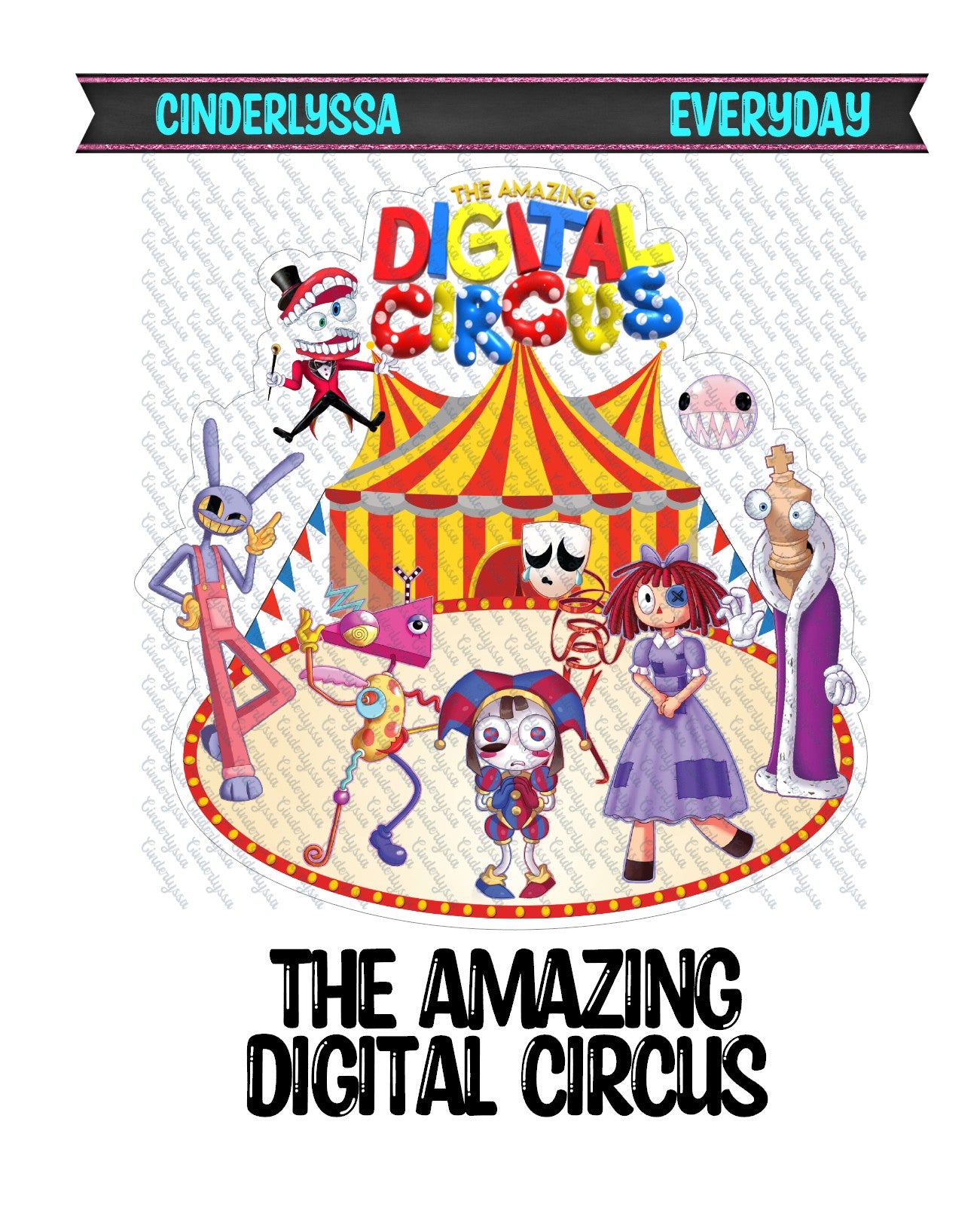 The Amazing Digital Circus Cardstock Silicone Mold, Aroma Bead Molds, Premium Cardstock Images