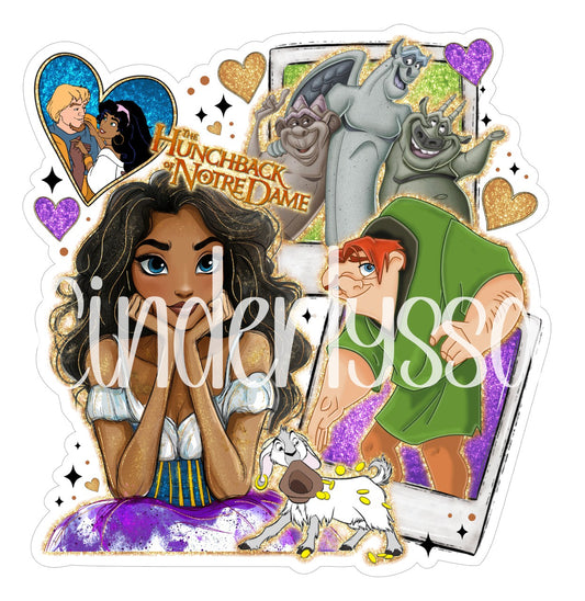 The Hunchback of Notre Dame Collage for Cardstock Silicone Mold, Aroma Bead Molds, Premium Cardstock Images