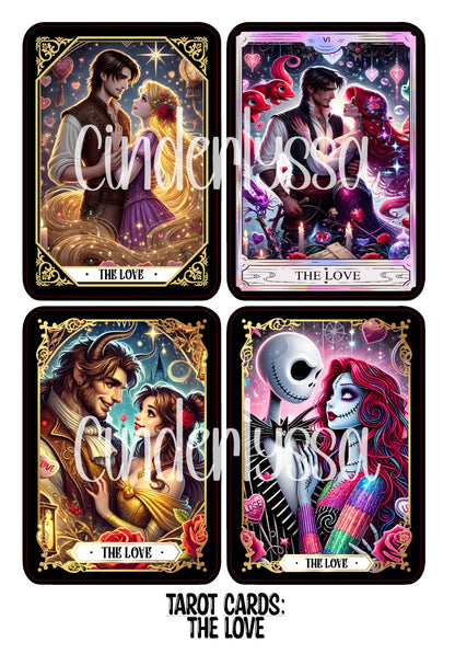 Tarot Cards: The Love (Couples) Dual Cavity Cardstock Silicone Mold, Aroma Bead Molds, Premium Cardstock Images