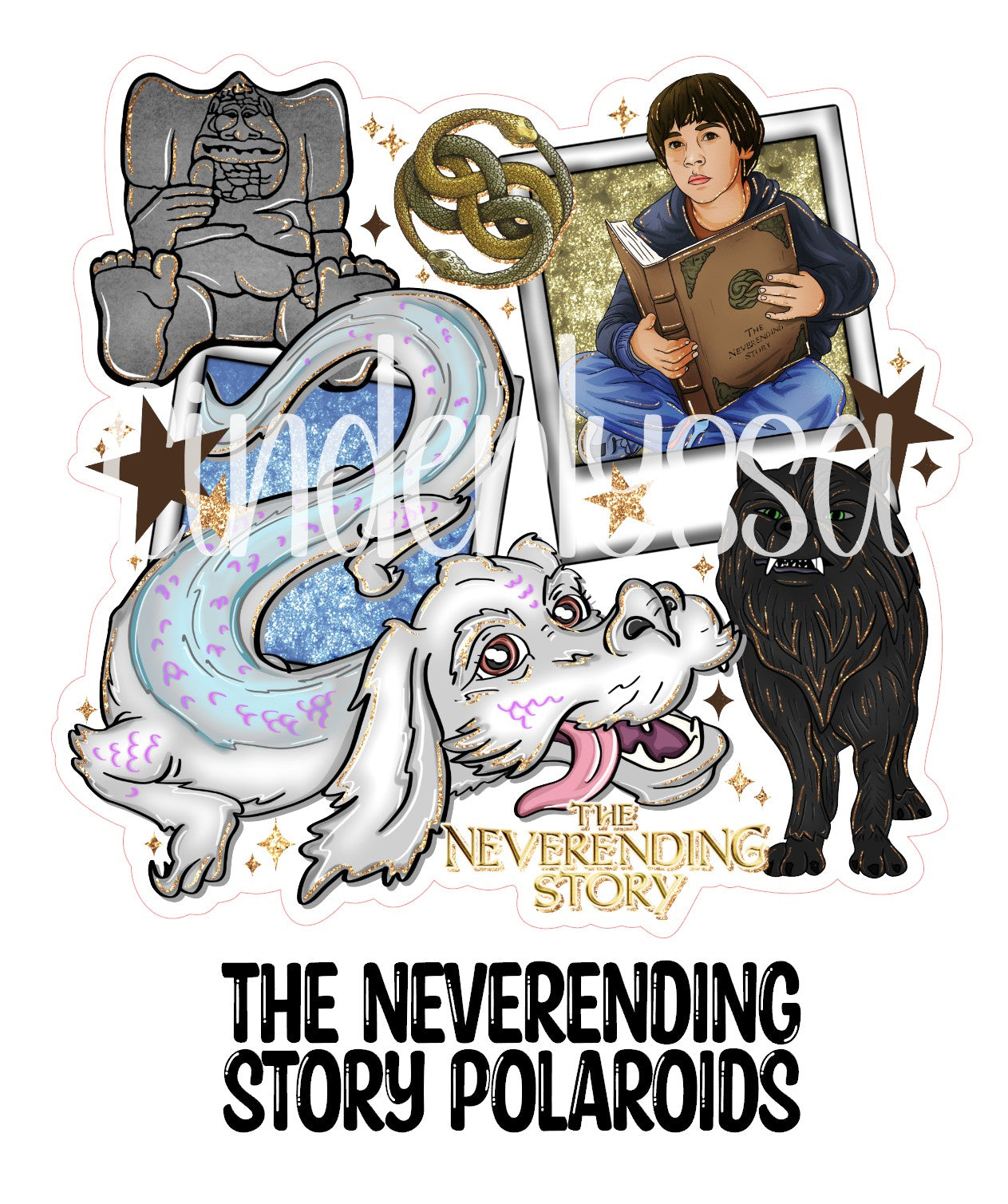 The NeverEnding Story Polaroids for Cardstock Silicone Mold, Aroma Bead Molds, Premium Cardstock Images