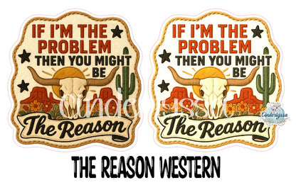 The Reason Western Cardstock Silicone Mold, Aroma Bead Molds, Car Freshies, Premium Cardstock Images