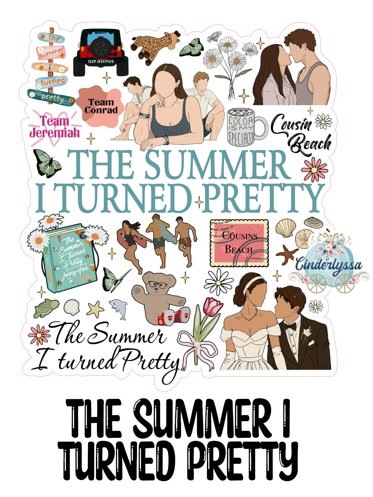 The Summer I Turned Pretty Cardstock Silicone Mold, Aroma Bead Molds, Car Freshies, Premium Cardstock Images