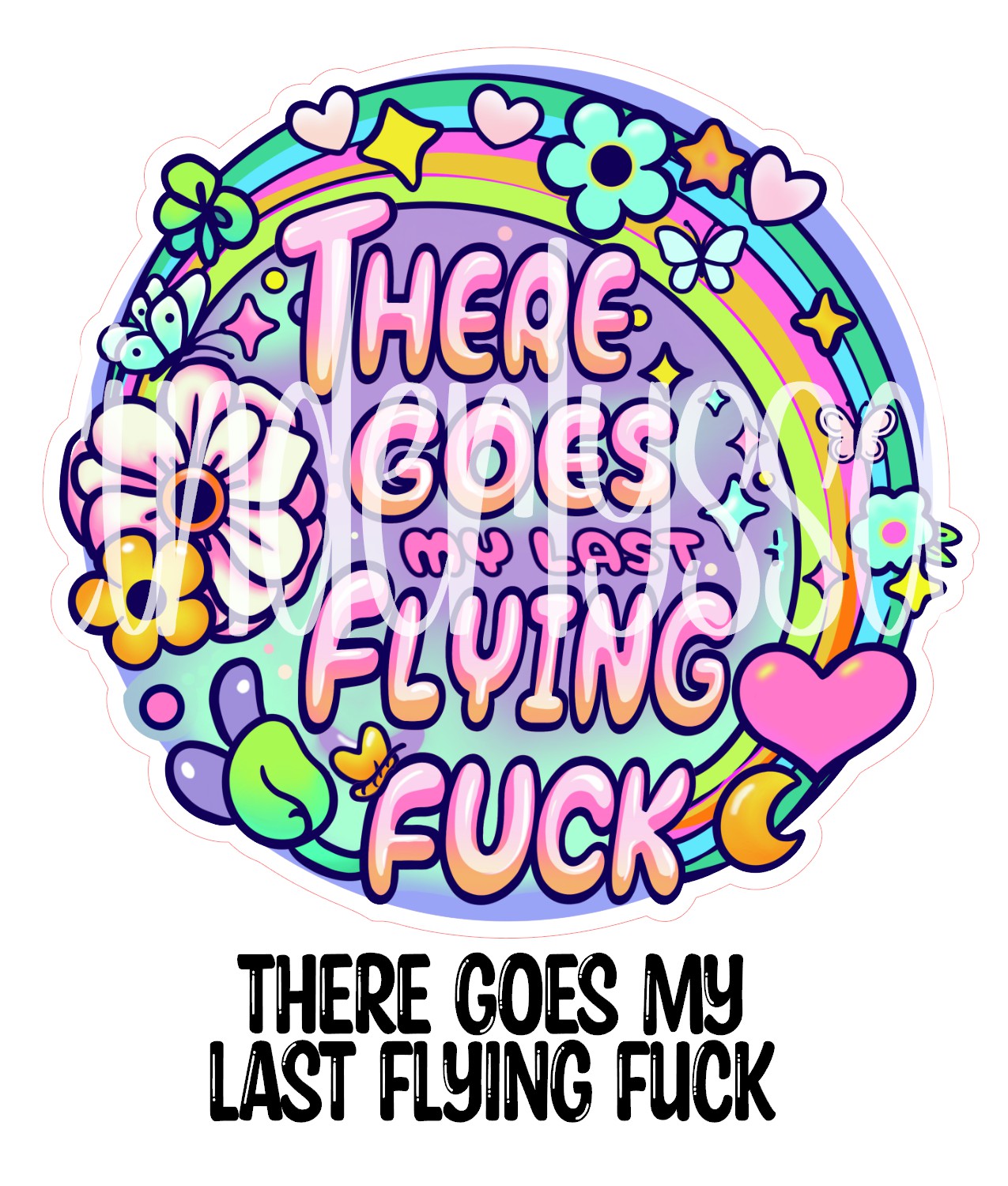 There Goes My Last Flying Fuck Cardstock Silicone Mold, Aroma Bead Molds, Premium Cardstock Images