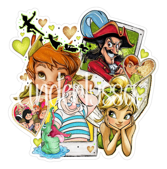 Tinker Bell Collage Cardstock Silicone Mold, Aroma Bead Molds, Premium Cardstock Images