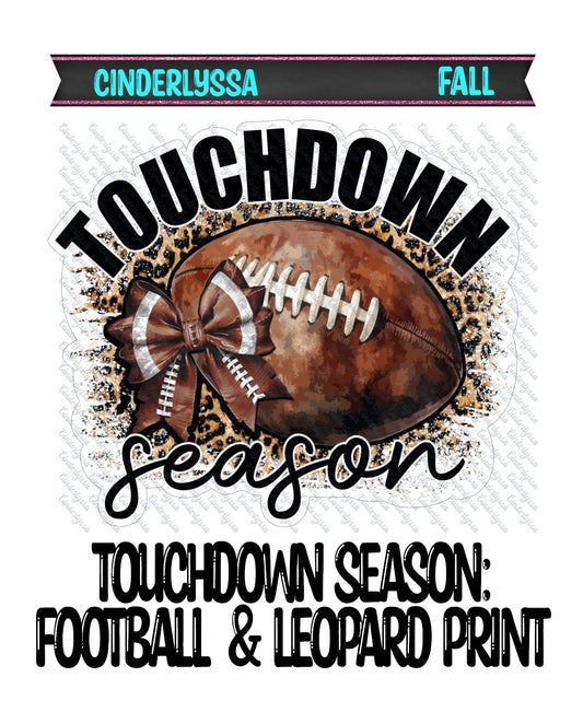 Touchdown Season: Football & Leopard Print Cardstock Silicone Mold, Aroma Bead Molds, Premium Cardstock
