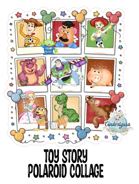 Toy Story Polaroid Collage Cardstock Silicone Mold, Aroma Bead Molds, Premium Cardstock Images