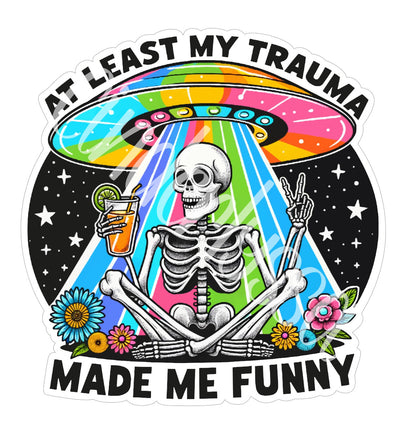 Trauma Made Me Funny Cardstock Silicone Mold, Aroma Bead Molds, Premium Cardstock Images