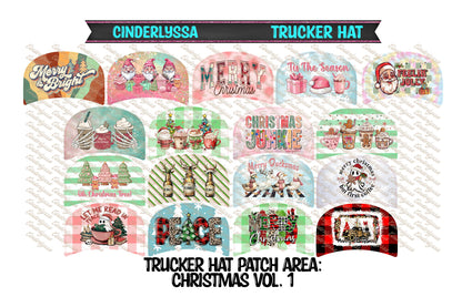 Trucker Hat: Christmas Vol. 1 Theme Mix Cardstock Silicone Mold, Aroma Bead Molds, Premium Cardstock Images