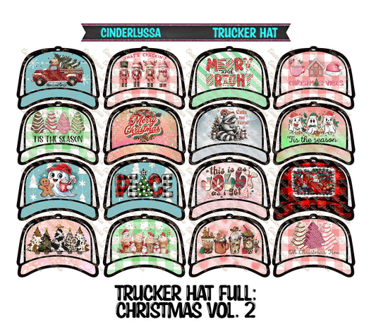 Trucker Hat: Christmas Vol. 2 Theme Mix Cardstock Silicone Mold, Aroma Bead Molds, Premium Cardstock Images