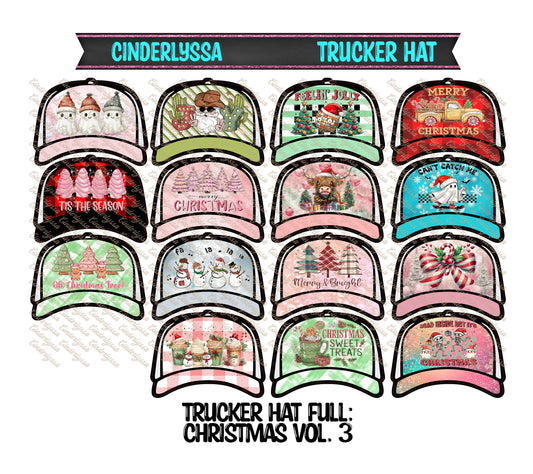 Trucker Hat: Christmas Vol. 3 Theme Mix Cardstock Silicone Mold, Aroma Bead Molds, Premium Cardstock Images