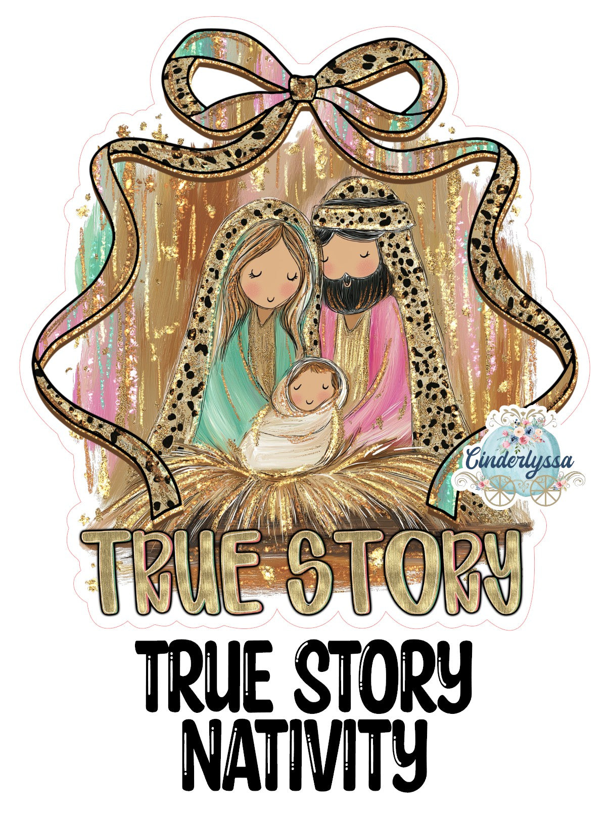 True Story Nativity Cardstock Silicone Mold, Aroma Bead Molds, Premium Cardstock Images