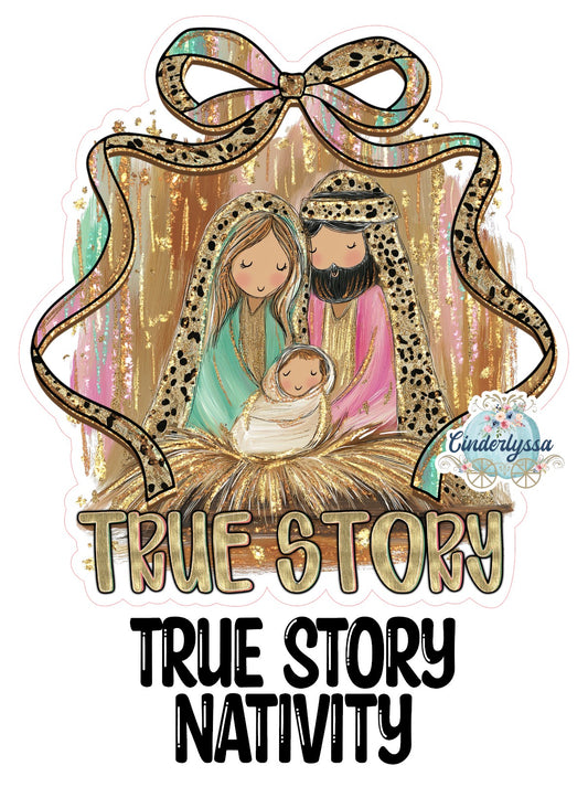 True Story Nativity Cardstock Silicone Mold, Aroma Bead Molds, Premium Cardstock Images