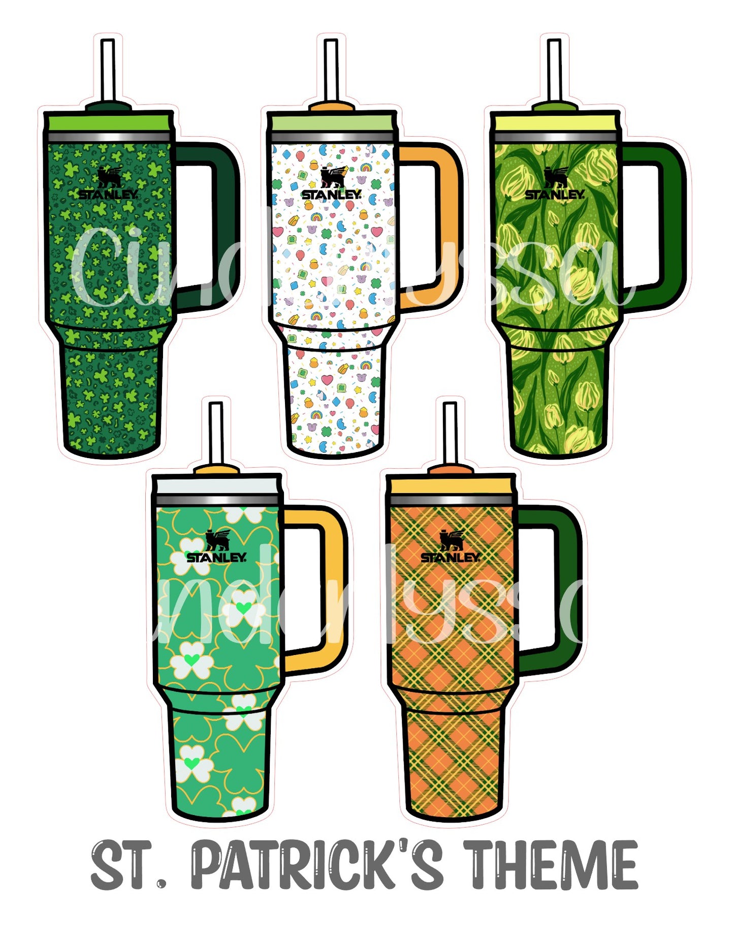 Tumbler Cup: Style 2 Single Themes Cardstock Silicone Mold, Aroma Bead Molds, Premium Cardstock Images