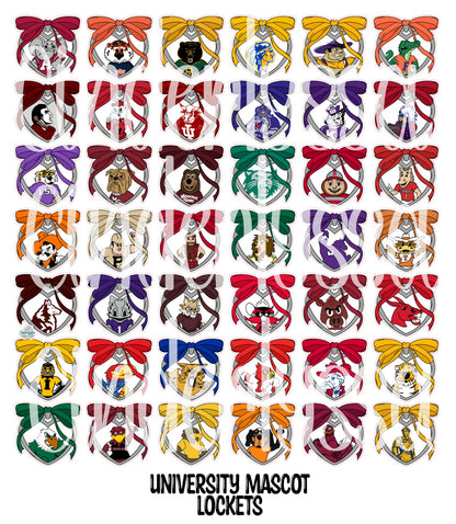 University Mascot Lockets Cardstock Silicone Mold, Aroma Bead Molds, Premium Cardstock Images