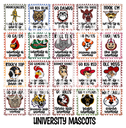 University Mascots Cardstock Silicone Mold, Aroma Bead Molds, Premium Cardstock Images