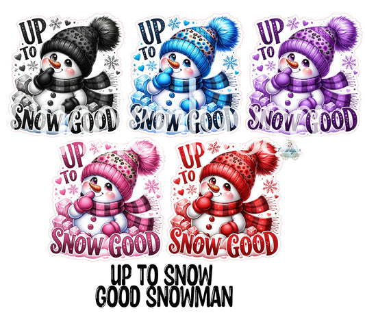 Up To Snow Good Snowman Cardstock Silicone Mold, Aroma Bead Molds, Car Freshies, Premium Cardstock Images