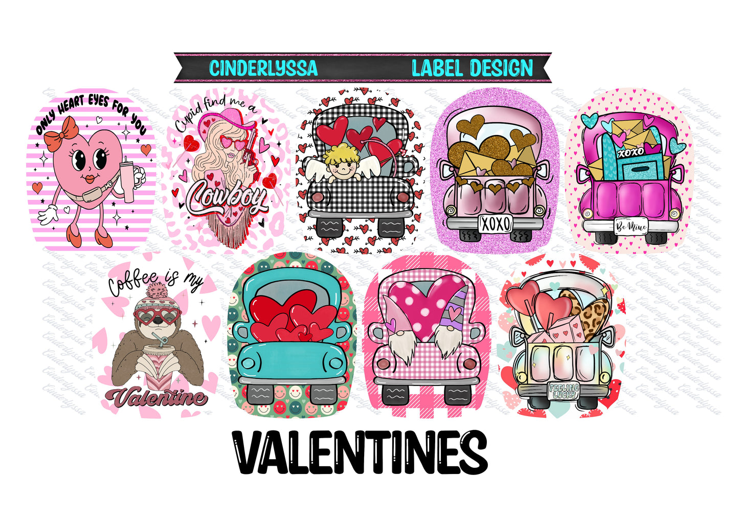 Label Design: Valentines Day Cardstock Silicone Mold, Aroma Bead Molds, Car Freshies, Premium Cardstock Images