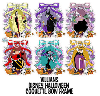 Disney Halloween Coquette Bow Frame Cardstock Silicone Mold, Aroma Bead, Car Fresh Mold, Premium Cardstock Images