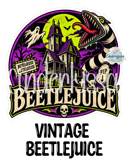 Vintage Beetlejuice Cardstock Silicone Mold, Aroma Bead Molds, Premium Cardstock Images