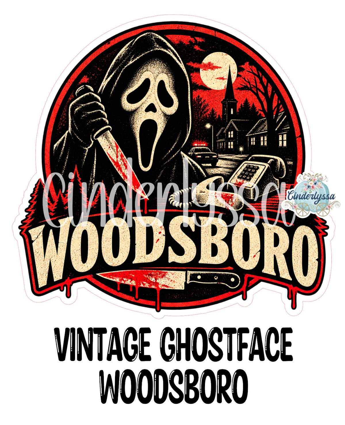 Vintage Ghostface Woodsboro Cardstock Silicone Mold, Aroma Bead Molds, Premium Cardstock Images