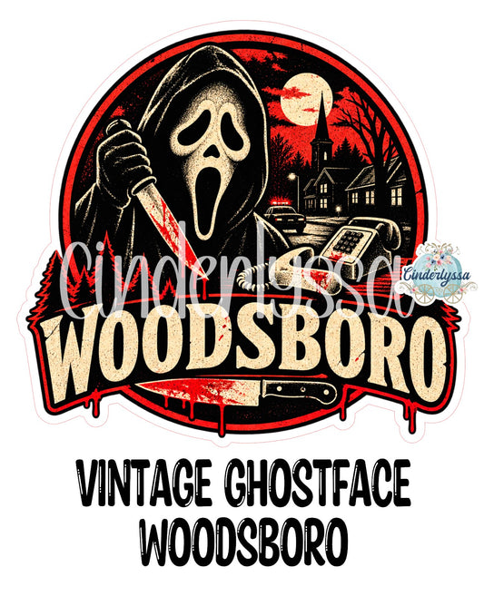 Vintage Ghostface Woodsboro Cardstock Silicone Mold, Aroma Bead Molds, Premium Cardstock Images
