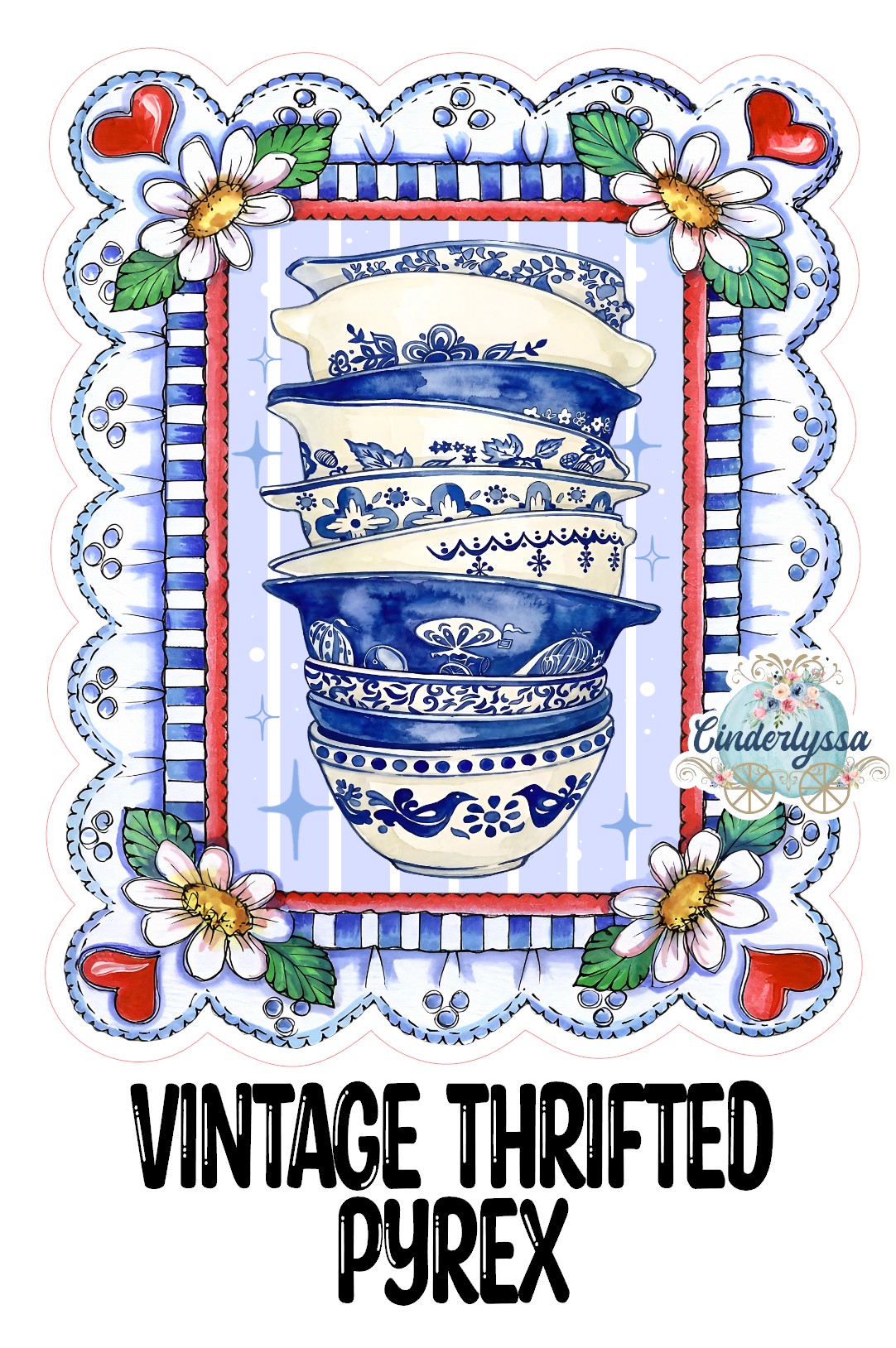 Vintage Thrifted Pyrex Cardstock Silicone Mold, Aroma Bead Molds, Premium Cardstock Images