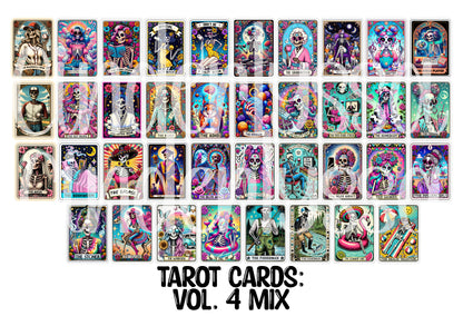 Tarot Cards: Fall, Halloween, Christmas, Professions, Patriotic, Vol. 4, Sun and Moon Dual Cavity Cardstock Silicone Mold, Aroma Bead Molds, Premium Cardstock Images