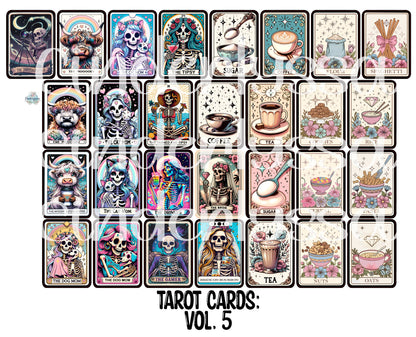 Tarot Cards: Vol. 5 Theme Dual Cavity Cardstock Silicone Mold, Aroma Bead Molds, Premium Cardstock Images