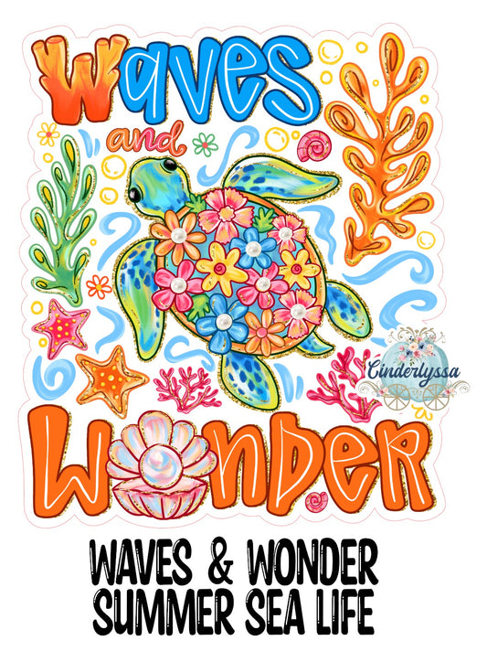 Waves & Wonder Summer Sea Life Cardstock Silicone Mold, Aroma Bead Molds, Premium Cardstock Images