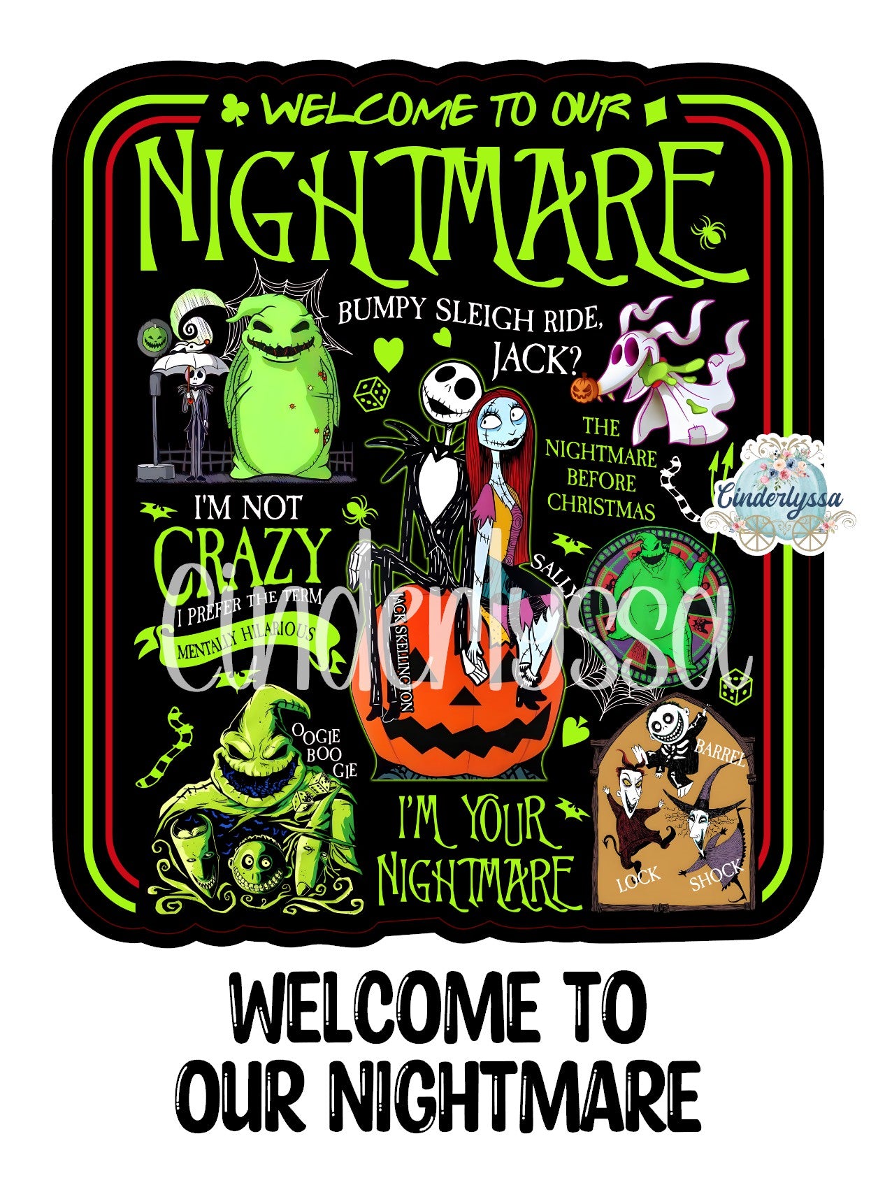 Welcome To Our Nightmare Cardstock Silicone Mold, Aroma Bead Molds, Premium Cardstock