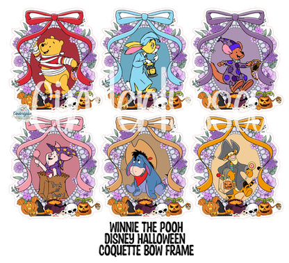 Disney Halloween Coquette Bow Frame Cardstock Silicone Mold, Aroma Bead, Car Fresh Mold, Premium Cardstock Images
