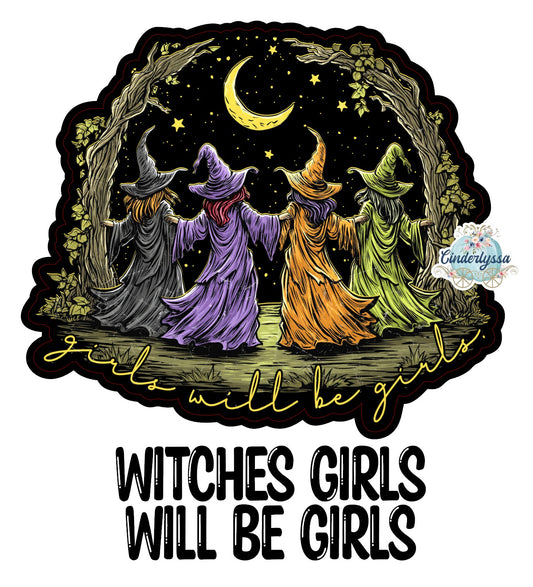 Witches Girls Will Be Girls Cardstock Silicone Mold, Aroma Bead Molds, Premium Cardstock Images