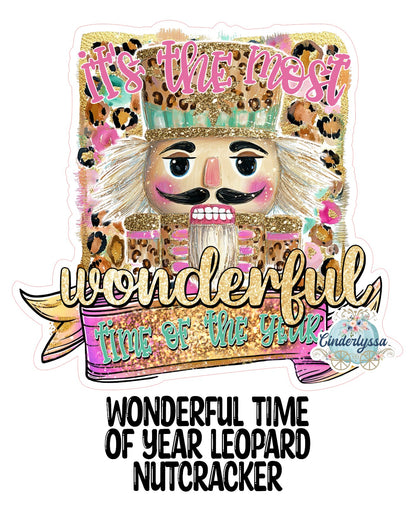 Wonderful Time of Year: Leopard Nutcracker Cardstock Silicone Mold, Aroma Bead Molds, Premium Cardstock Images