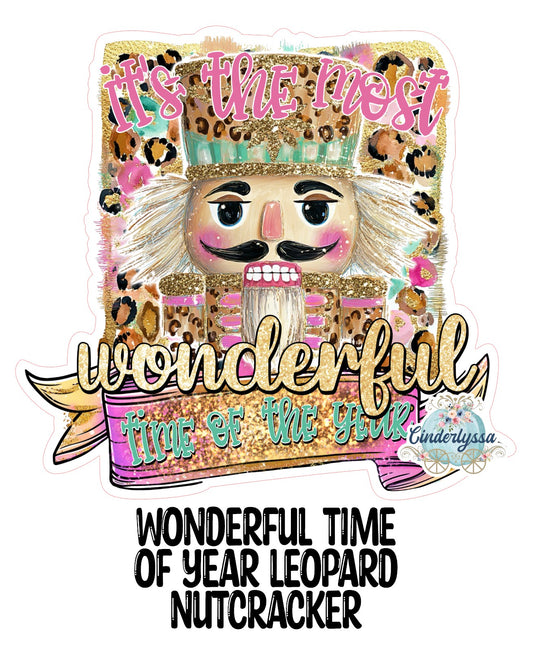 Wonderful Time of Year: Leopard Nutcracker Cardstock Silicone Mold, Aroma Bead Molds, Premium Cardstock Images