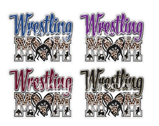 Wrestling Mom Leopard Print Cardstock Silicone Mold, Aroma Bead Molds, Premium Cardstock Images