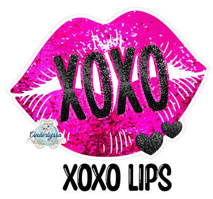 XOXO Lips Cardstock Silicone Mold, Aroma Bead Molds, Premium Cardstock Images