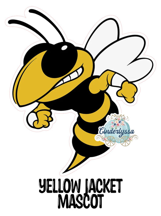 Yellow Jacket Mascot Cardstock Silicone Mold, Aroma Bead Molds, Premium Cardstock Images