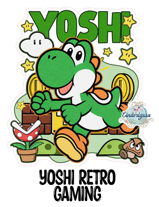 Yoshi Retro Gaming Cardstock Silicone Mold, Aroma Bead Molds, Premium Cardstock, Silicone Cardstock Freshies