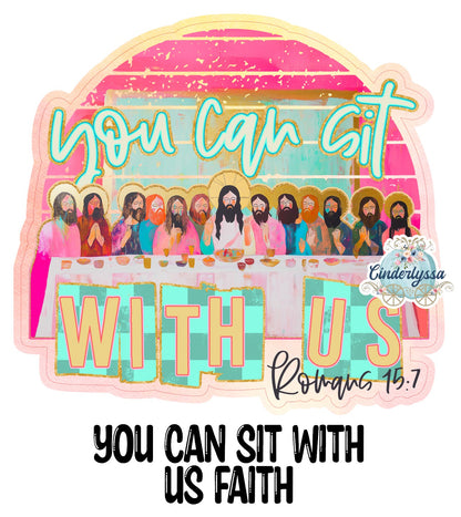 You Can Sit With Us Faith Cardstock Silicone Mold, Aroma Bead Molds, Premium Cardstock Images