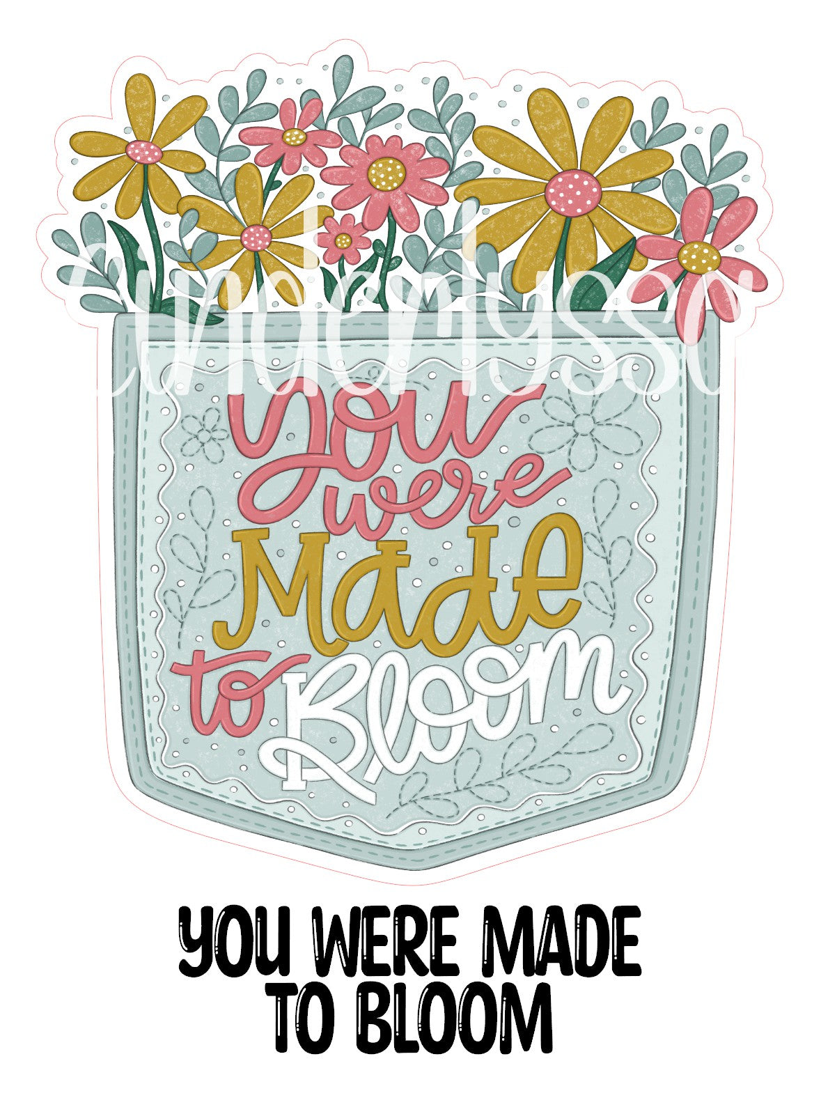 You Were Made To Bloom Cardstock Silicone Mold, Aroma Bead Molds, Premium Cardstock Images