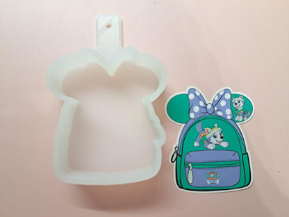 Disney Ears Backpack Cardstock Silicone Mold, Aroma Bead, Car Fresh Mold, Premium Cardstock Images