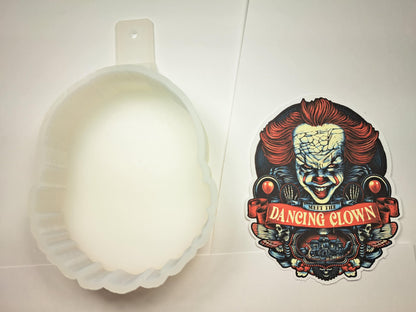 Horror Movies Style 2: Chucky, Leatherface, Billy from Saw, Pennywise Clown IT Cardstock Silicone Mold, Aroma Bead Molds