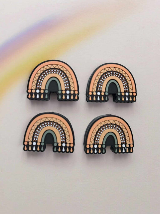 Boho Rainbow Large Silicone Focal Bead - 1279