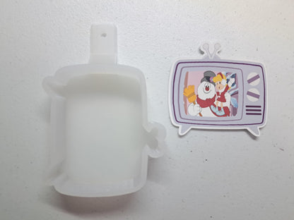 Vintage TV with Multiple Themes Cardstock Silicone Mold, Aroma Bead Molds, Premium Cardstock Images