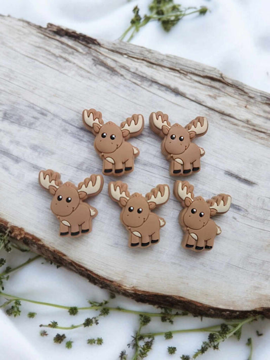 Moose Silicone Focal Bead - 0895