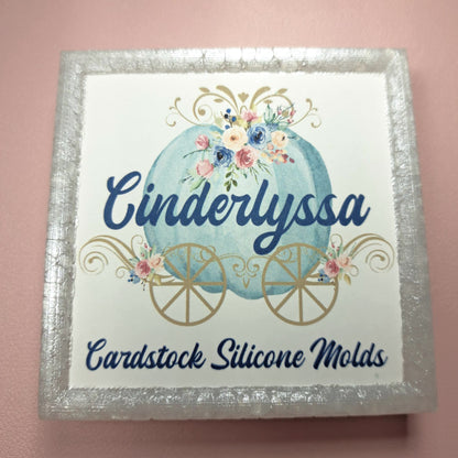 3 inch Square: Halloween Vol. 6 Theme Cardstock/Picture With Curved Edge Cardstock Silicone Mold, Aroma Bead Molds