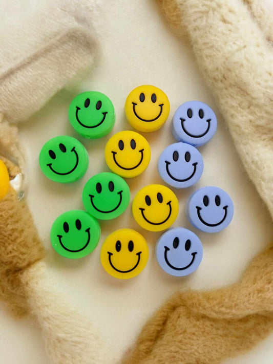 Smiley Face: Style 2 Silicone Focal Bead - 0920